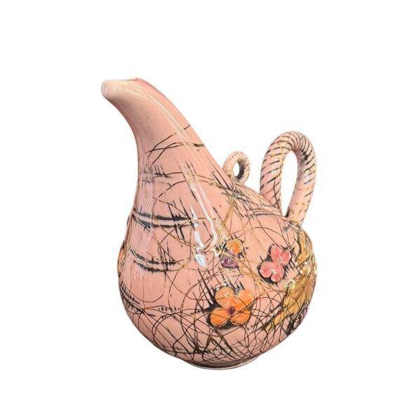 1950s Hull Pottery "Blossom Flite" Tea Service- 3 Pieces Mid Century - Picture 8 of 9